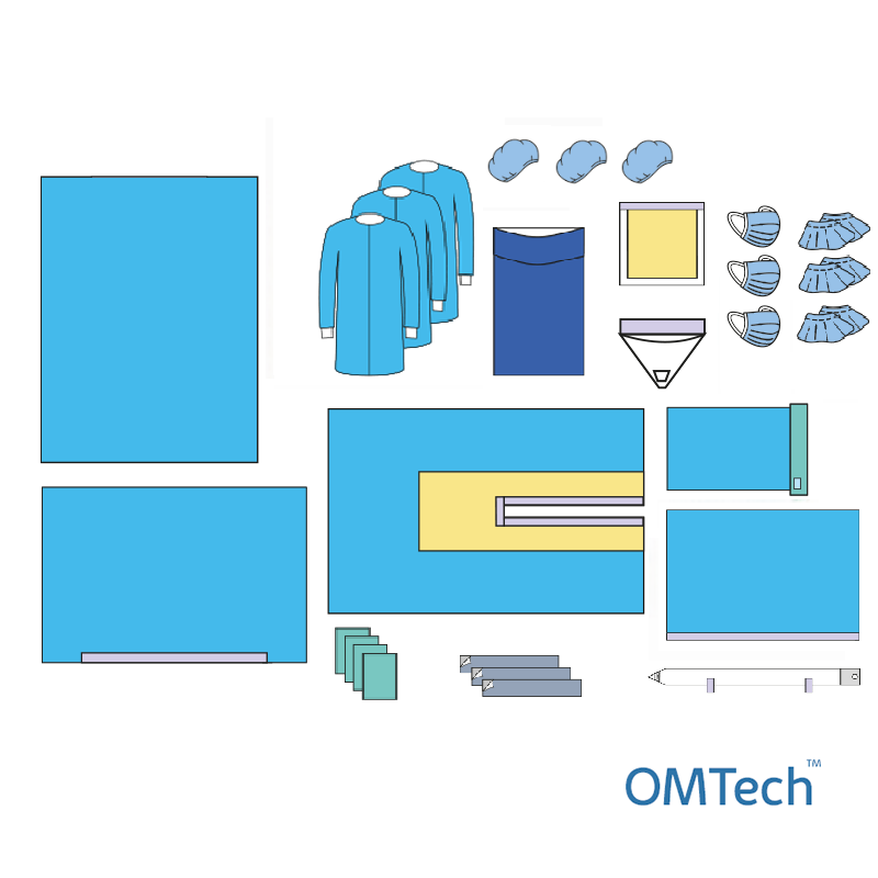 Комплект одягу та покриттів операційних OMTech™ для ортопедії №1/Б стерильний